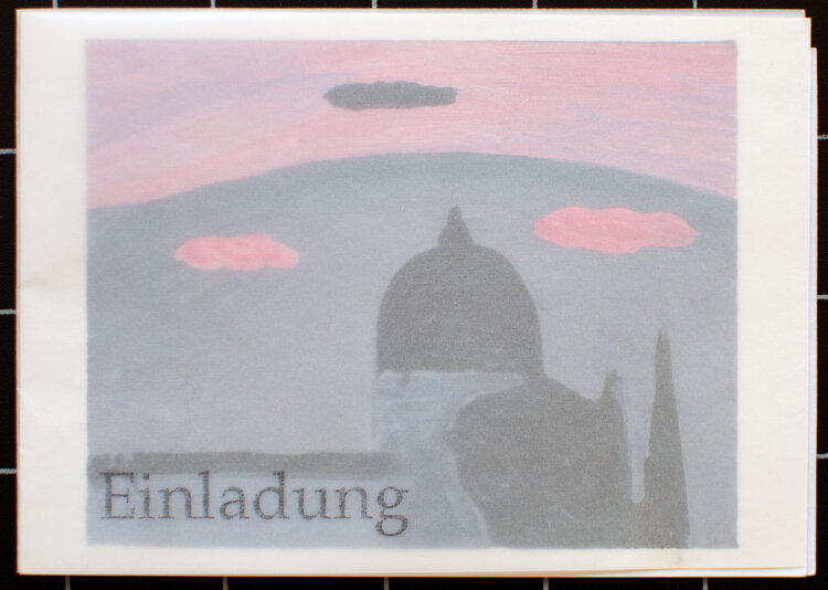 Michael Kutzner - Dom und Wolken - 2001 - Postkarte