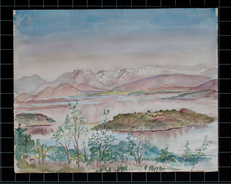 Gerhard Schulte-Dahling -  Fjord bei Sonnenuntergang -...