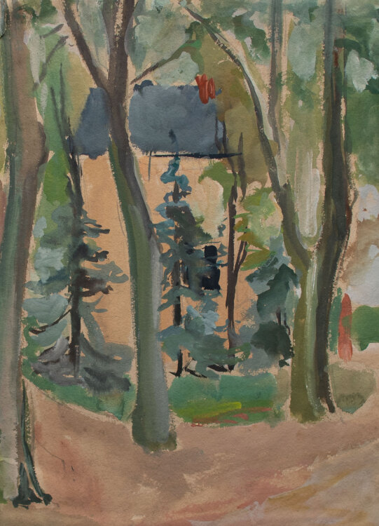 Gerhard Schulte-Dahling - Haus hinter Bäumen - 1931...