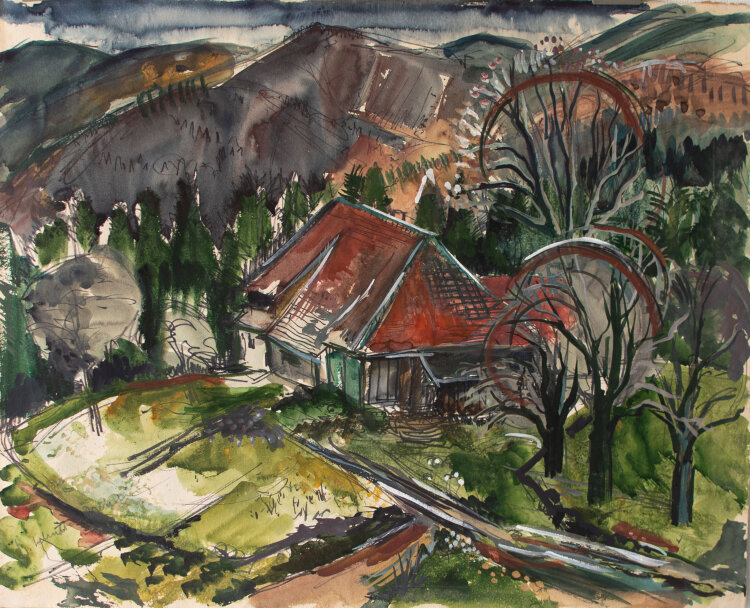 Gerhard Schulte-Dahling - Schwarzwaldhof - o.J. - Aquarell