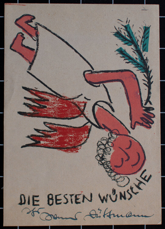 Erich Dittmann - Weihnachtswunsche - o.J. - Siebdruck