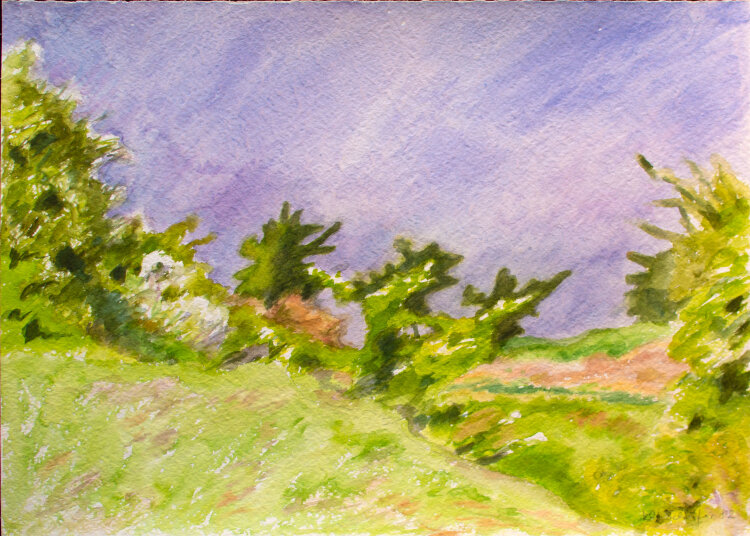 Karlheinz Schäfer - Lichtung - 1982 - Aquarell