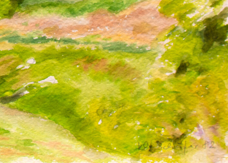Karlheinz Schäfer - Lichtung - 1982 - Aquarell