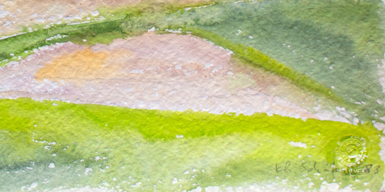 Karlheinz Schäfer - Feldlandschaft - 1983 - Aquarell