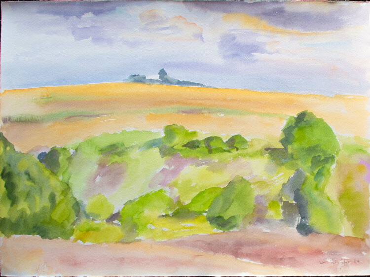 Karlheinz Schäfer - Felder - 1984 - Aquarell