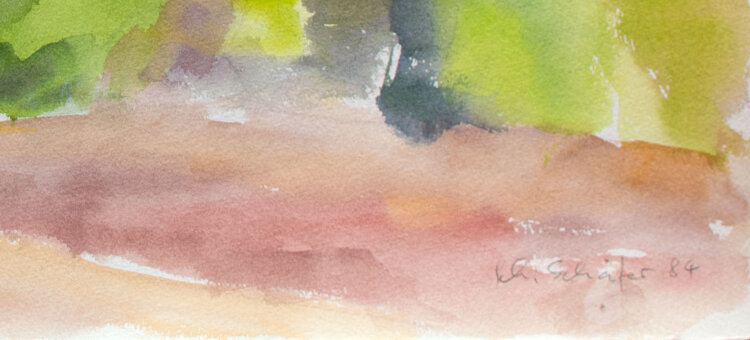 Karlheinz Schäfer - Felder - 1984 - Aquarell