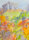 Karlheinz Schäfer - Herbstliche abstrahierte Waldlandschaft - 1986 - Aquarell