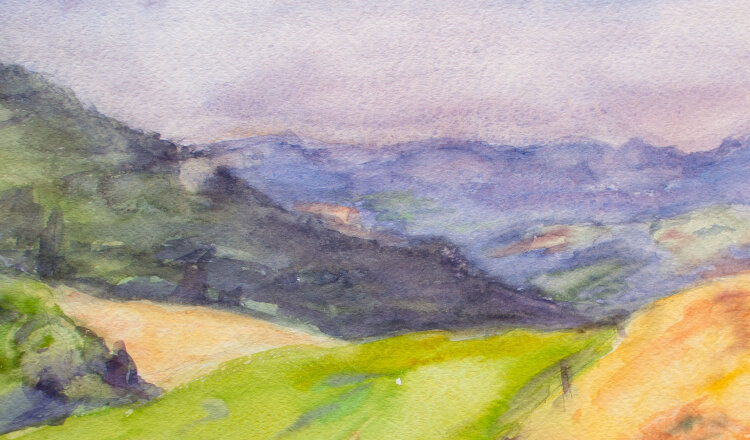 Karlheinz Schäfer - Meine Heimat - 1986 - Aquarell