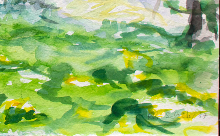 Karlheinz Schäfer - Weinberg - 1987 - Aquarell
