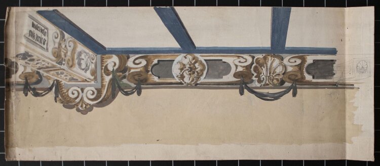 Albert Leusch - Fresko (Studienzeichnung) - Gouache - o. J.