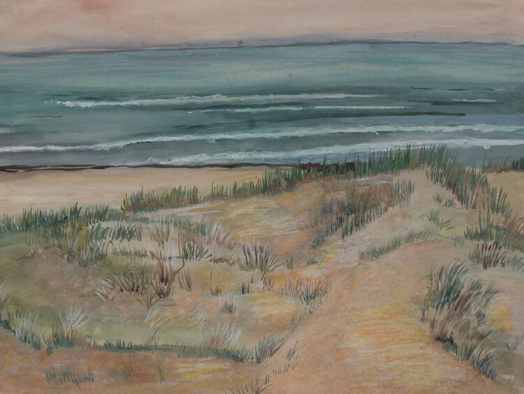 Gerhard Schulte-Dahling - Ostseestrand - o.J. - Aquarell