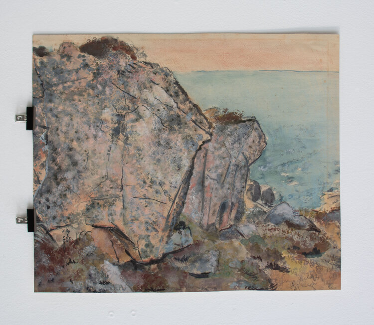 Gerhard Schulte-Dahling - Felsenküste von Bornholm - o.J. - Aquarell
