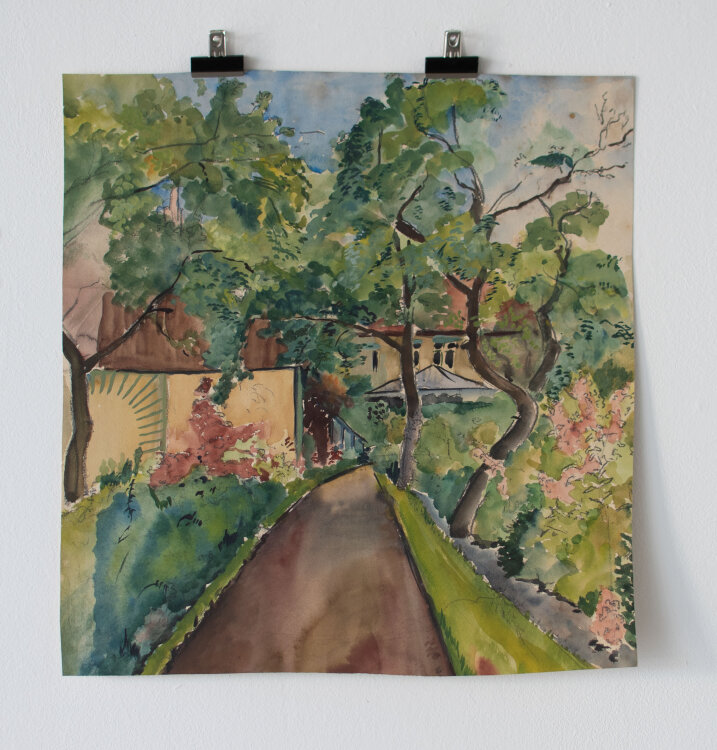 Gerhard Schulte-Dahling - Parkweg - o.J. - Aquarell
