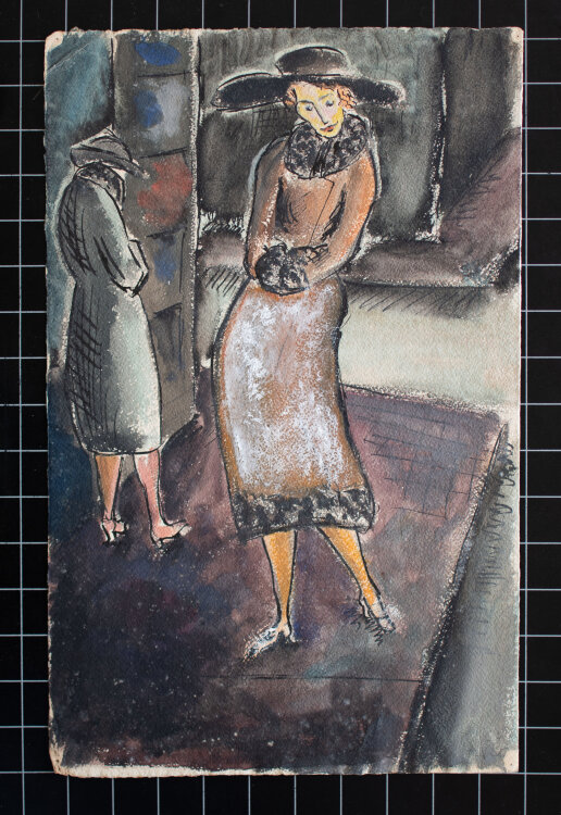 Gerhard Schulte-Dahling - Frau auf der Straße -...
