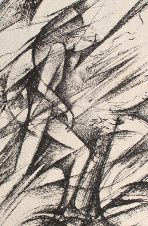 Monogrammist K.M - Akt wandern - o.J. - Lithografie