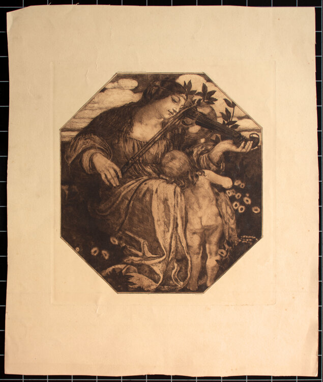 Ludwig Raders - Allegorie Musik - 1893 - Radierung