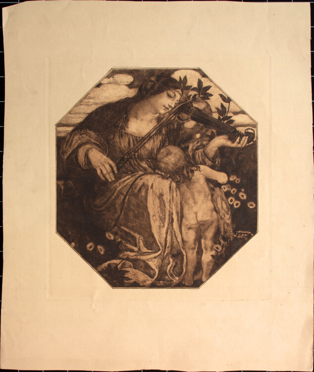 Ludwig Raders - Allegorie Musik - 1893 - Radierung