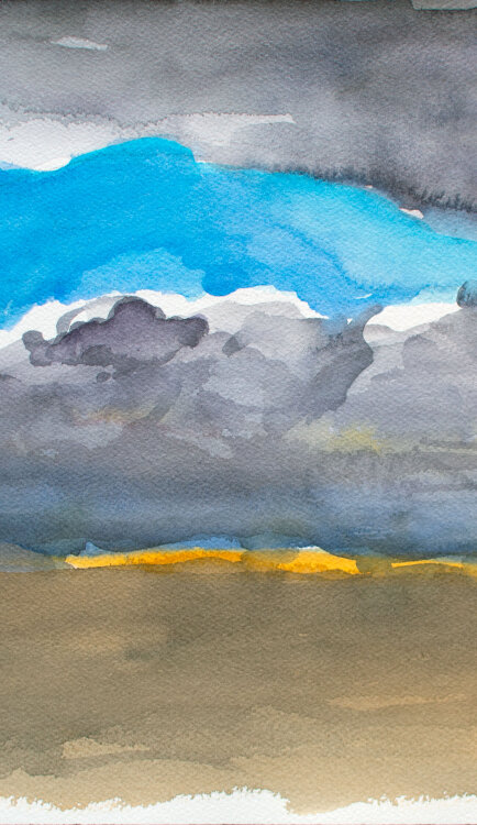 Karlheinz Schäfer - Meereslandschaft - 2004 - Aquarell