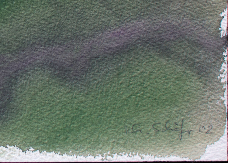 Karlheinz Schäfer - Herbstliche Waldlandschaft - 2002 - Aquarell