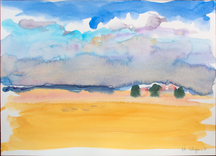 Karlheinz Schäfer - Strandlandschaft - 2005 - Aquarell
