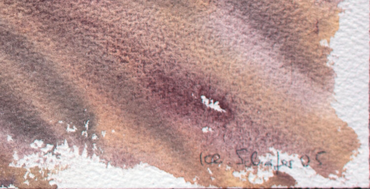 Karlheinz Schäfer - Die Spitze des Hügels - 2005 - Aquarell