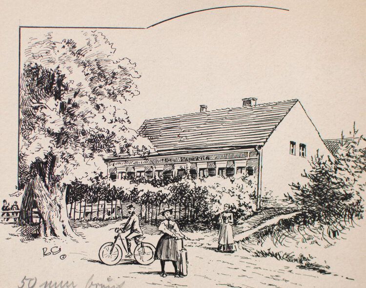 unbekannter Monogrammist RC - Templiner Fährkrug - o.J. - Tusche