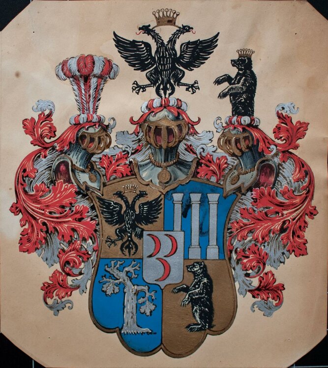 Albert Leusch - Entwurf eines Wappens - Gouache - o.J.