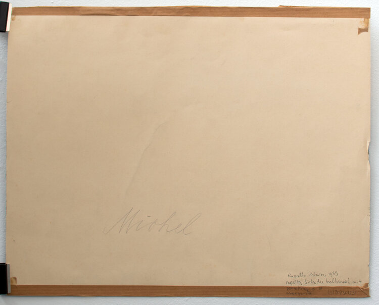 Elfriede Michel - Rapallo, Ostern, links die Halbinsel mit Portofino u. Santa Margherita Ligure - 1939 - Aquarell