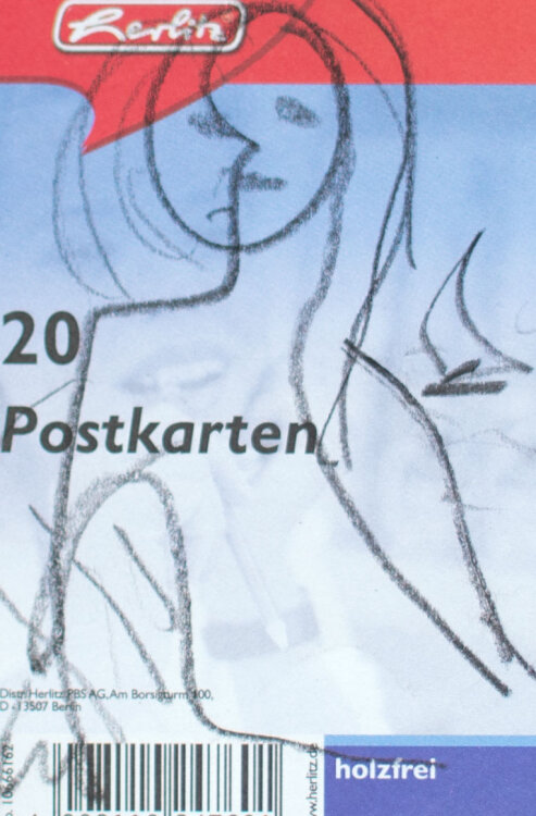 Dieter Goltzsche - Frauenbildnis, Postkarte - 2009 -...