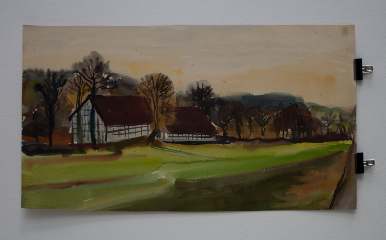Gerhard Schulte-Dahling - Gehöft in Landschaft -...