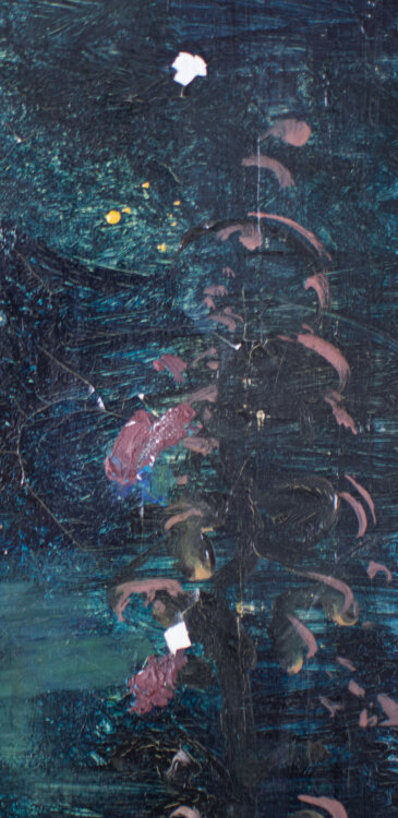 Gerhard Schulte-Dahling - Selbstporträt des Künstlers in Landschaft - 1950 - Öl