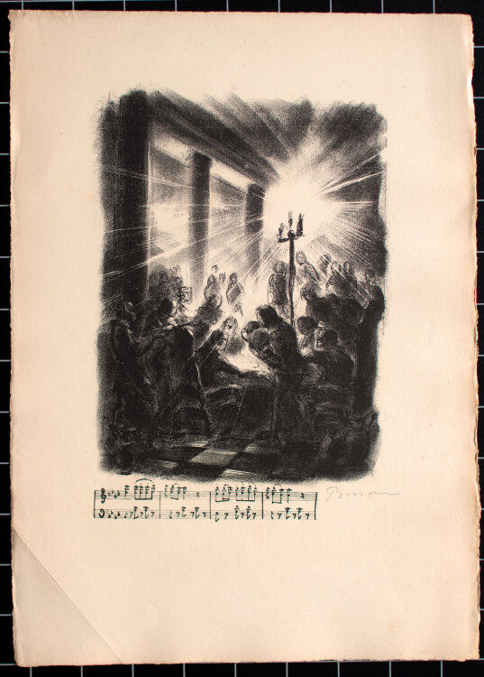 Raffaello Busoni - Illustration zu Rigoletto - 1924 - Lithografie