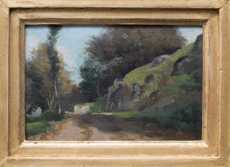 B. Wel - Weg durch Felslandschaft - 1907 - Öl auf Holz