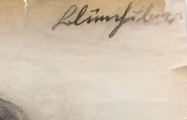 Georg Blümhuber - Ältere Frau, Porträt - o.J. - Zeichnung