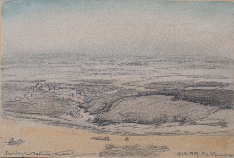 Walter Waentig - Cronberg im Taunus - 1909 - Aquarell, Bleistift
