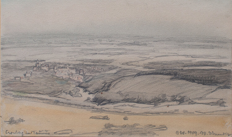 Walter Waentig - Cronberg im Taunus - 1909 - Aquarell, Bleistift