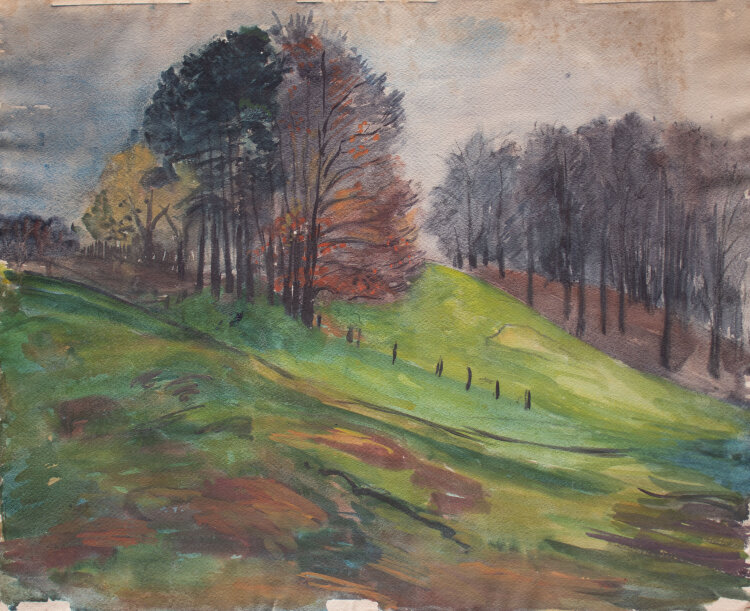 Gerhard Schulte-Dahling - Hügelige Weiden - o.J. - Aquarell