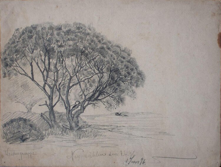 Albert Leusch - Weidengruppe, Neumühlen (Hamburg) -...