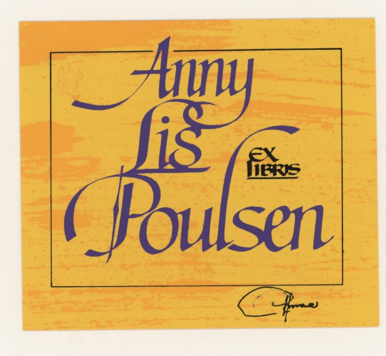 Hannu Paalasmaa - Ex Libris Anny Lis Poulsen - ohne...