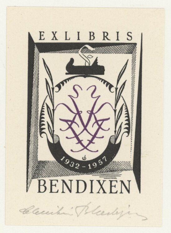 Christian Blaesbjerg - Ex Libris Bendixen - o. J. -...