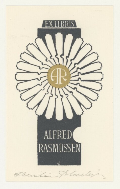 Christian Blaesbjerg - Ex Libris Alfred Rasmussen - o. J....
