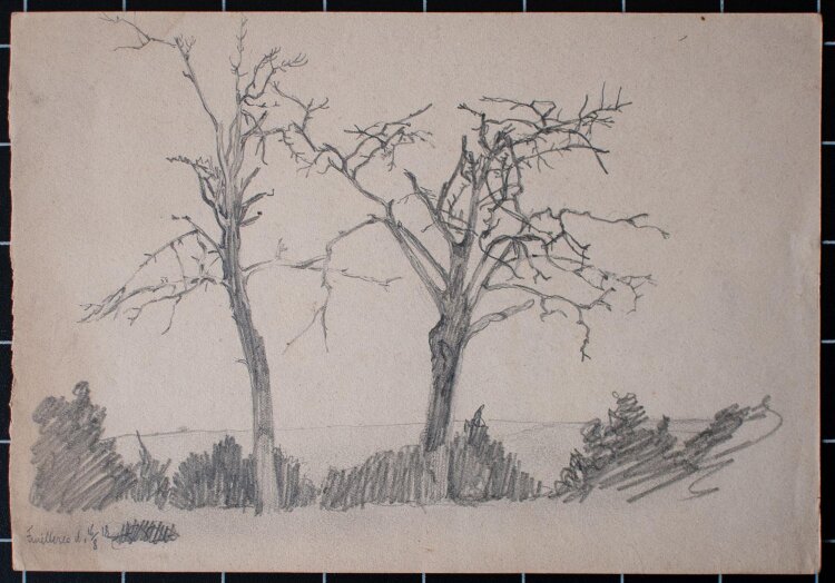 Albert Leusch - Feuillères (Frankreich) - Zeichnung - 1918