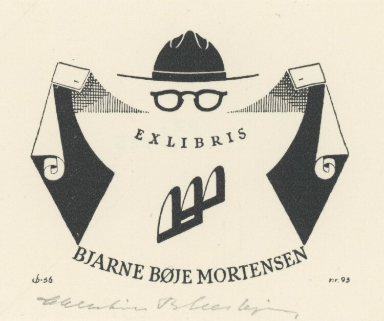 Christian Blaesbjerg - Ex Libris Bjarne Boje Mortensen -...