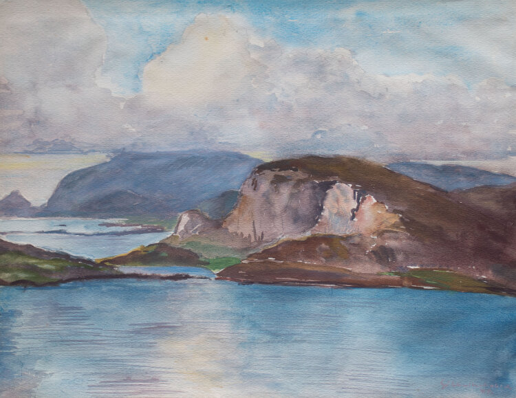 Gerhard Schulte-Dahling - Fjord in Norwegen - 1944 -...