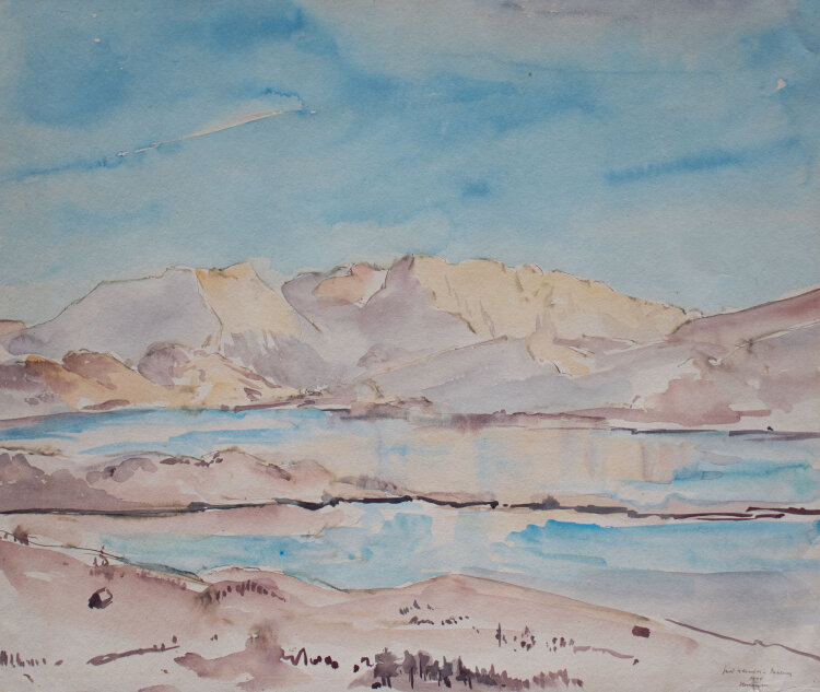 Gerhard Schulte-Dahling - Sulafjord in Norwegen - 1944 - Aquarell