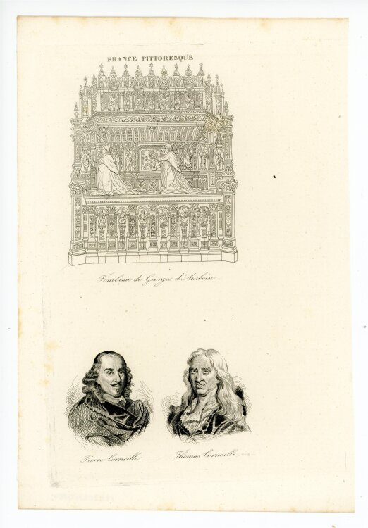 unbekannt - Pierre und Thomas Corneille - o.J. - Stahlstich