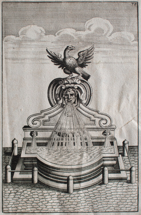 unbekannt - Brunnen / Fontana alla Catena di Borgo in Rom - o.J. - Radierung