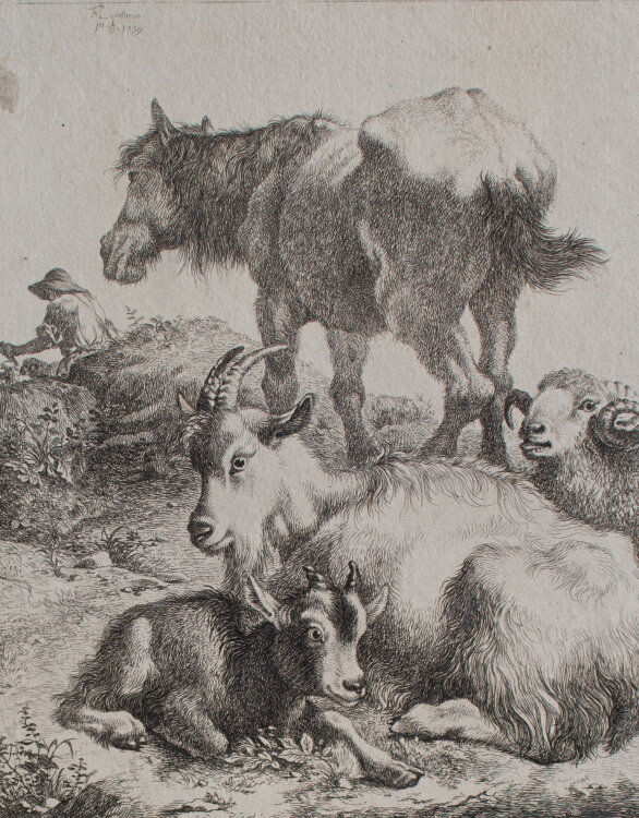 Francesco Londonio - Tiere mit ihrem Hirten - 1759 - Radierung