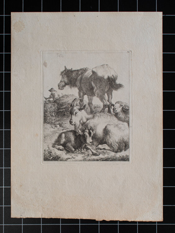 Francesco Londonio - Tiere mit ihrem Hirten - 1759 - Radierung