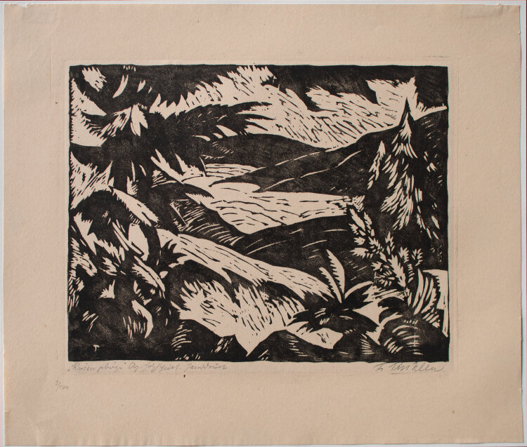 Friedrich Tischler - Riesengebirge - o.J. - Holzschnitt